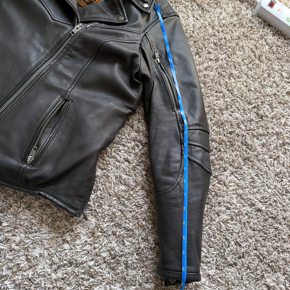 Milwaukee Leather MLM1515 Men's Classic Beltless Black Motorcycle Jacket Size M - Picture 10 of 14